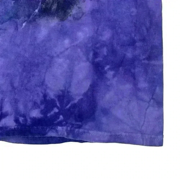 Vintage The‎ Mountain Ostrich Purple Tie-dye Big Face Shirt Size Small - Picture 3 of 9